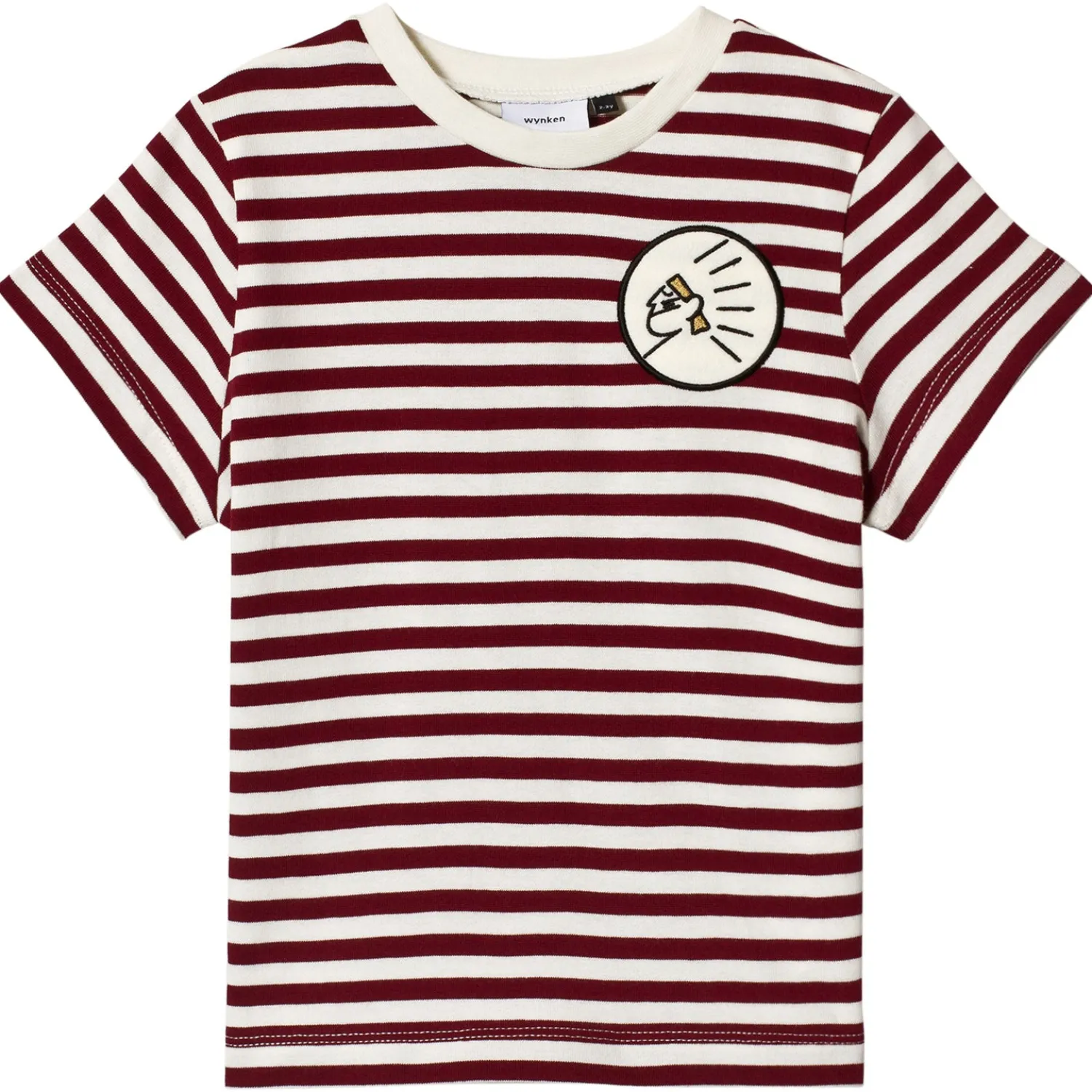 Wynken Long Sleeve T Shirts> Apache Red And White Striped T-Shirt