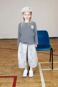 Wynken Blouses> Apache Stripe T Shirt - Navy / Ecru